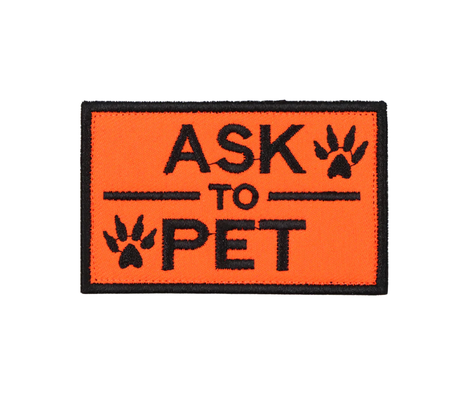 Ask To Pet Velcro Patch