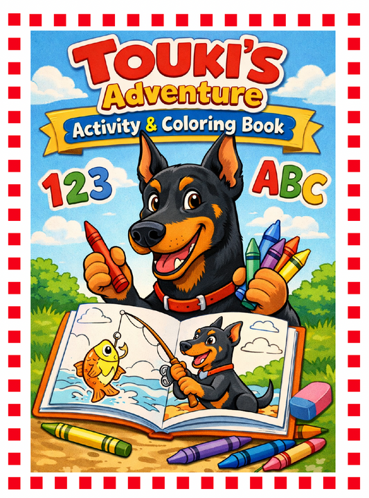 Touki's Adventure Activity & Coloring Book - Digital Download For Tablet/iPad